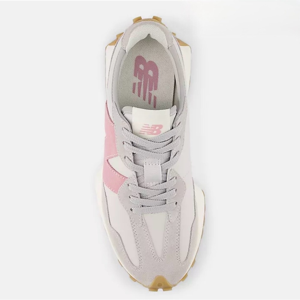 NEW BALANCE 327 IN RAINCLOUD/PINK TAFFY COMBO🌧️🍬🩶🩷 - Picture 3 of 13